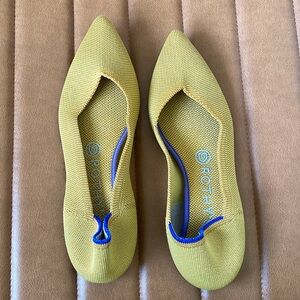 Rothy’s Retired The Point Flats- Mustard Yellow